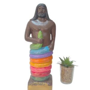 Oxumaré com corpo de cobra colorido 30cm