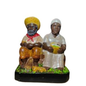 Casal de Preto velhos 15cm