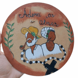 Placa casal de Preto velho